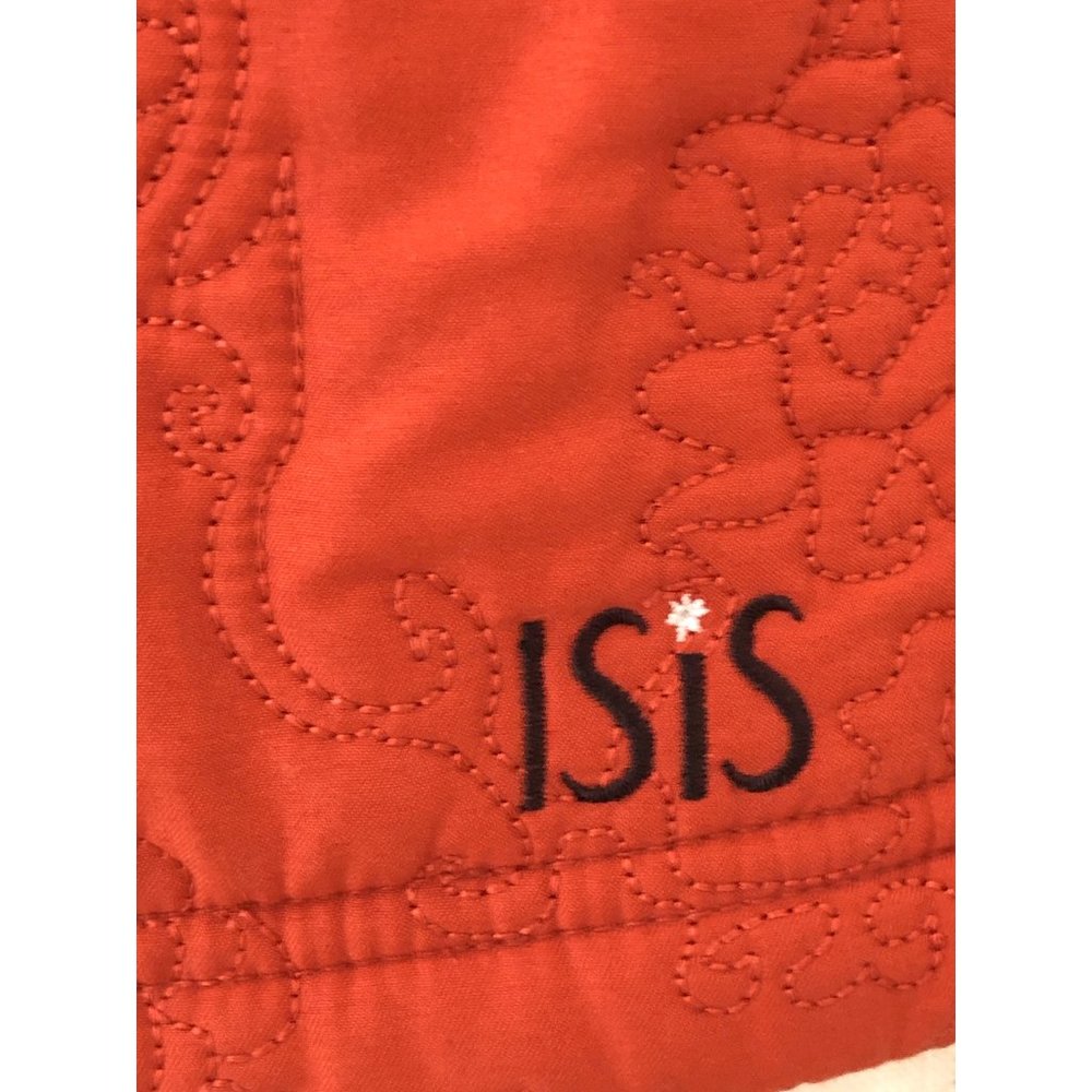 ISIS RUST ORANGE QUILTED FLORAL INSULATED VEST 4 - Picture 5 of 6